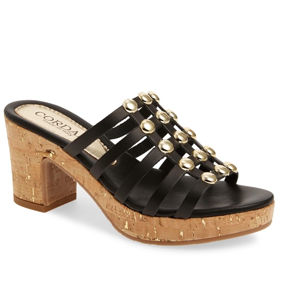 Cordani Shoes - CORDANI Italy Keane Studded Platform Slide Sandal